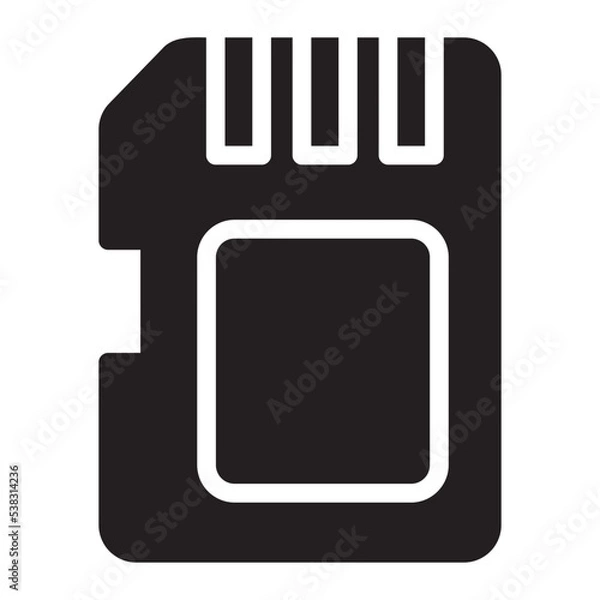 Obraz sd card glyph icon
