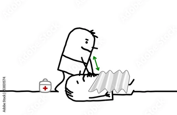 Obraz first aid worker