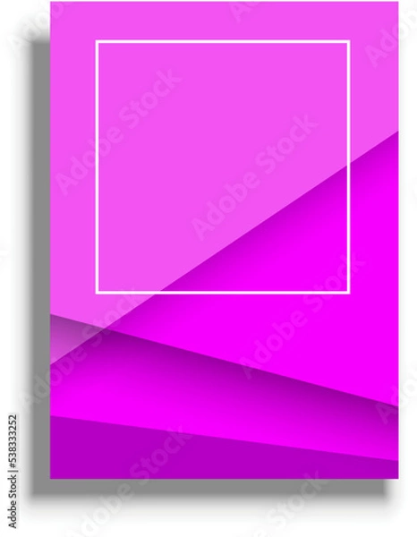Fototapeta Business presentation or book cover template, geometric shape, business presentation background