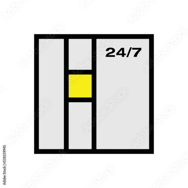 Obraz Vector parcel locker icon for your delivery business. 