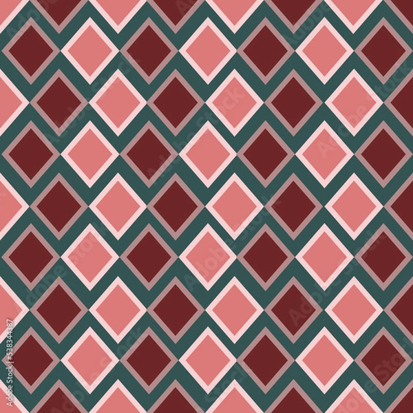 Fototapeta Seamless decorative vector background with abstract shapes. Print. Cloth design, wallpaper.
