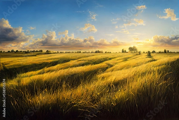 Obraz A landscape field