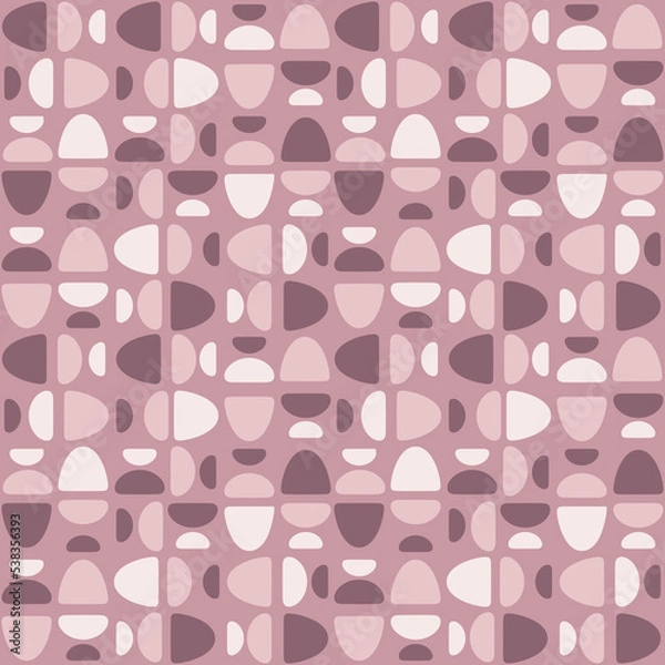 Fototapeta Abstract rounded ornament for decorating any surfaces or things. Seamless pattern.