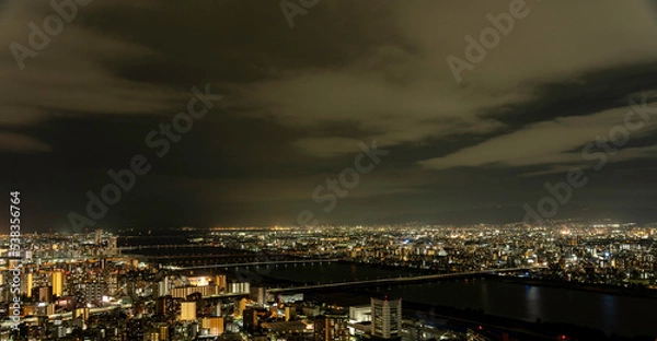 Obraz 都心夕景02