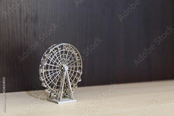 Obraz toy ferris wheel closeup toy