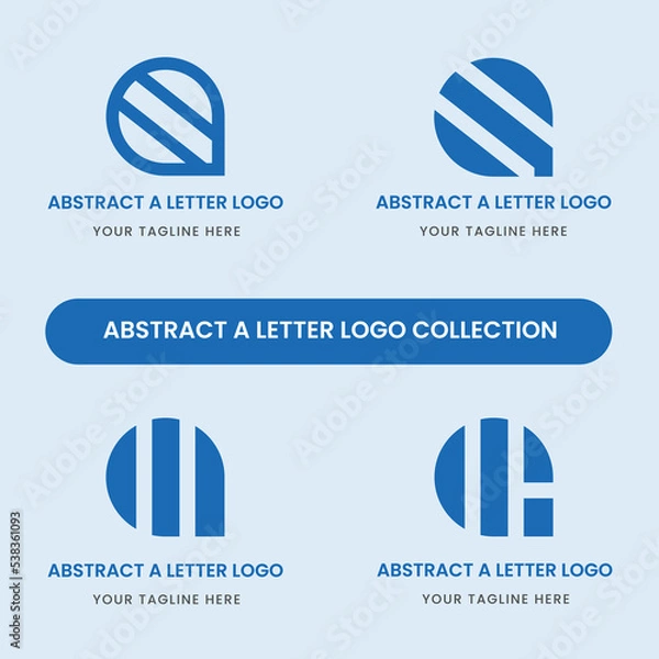 Obraz Abstract A Letter Logo Set