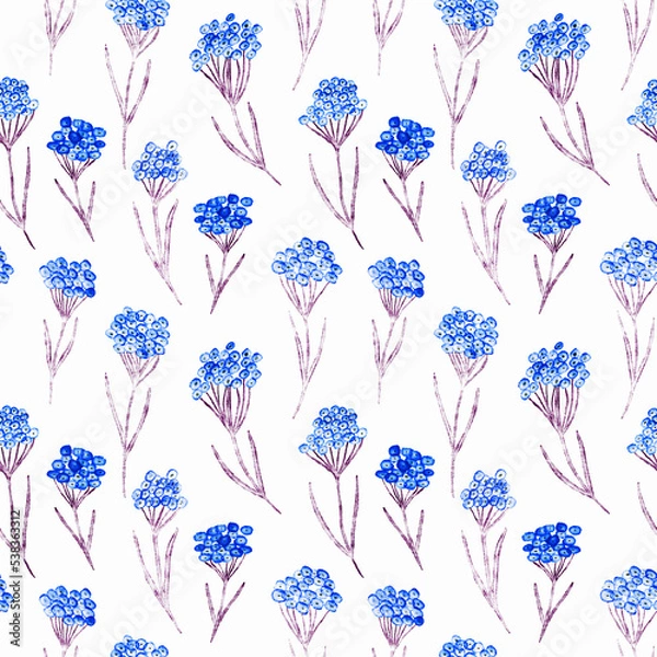 Fototapeta seamless floral pattern