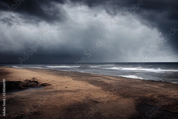 Obraz storm on the beach