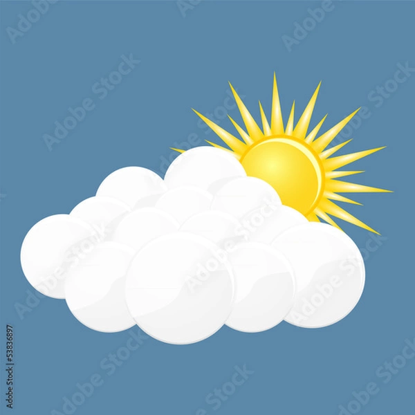 Fototapeta Icon "cloudy"