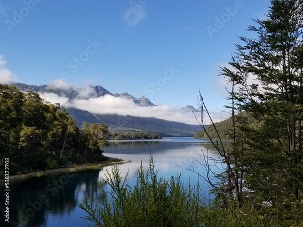 Fototapeta lake and mountains in San Martin de los Andes