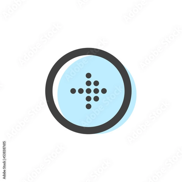 Fototapeta Arrow Circle Button