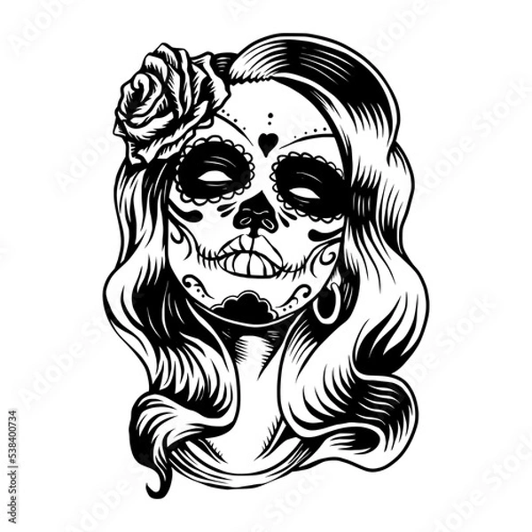 Obraz Lady sugar skull