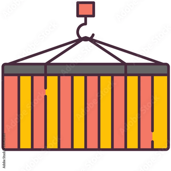 Fototapeta Container icon