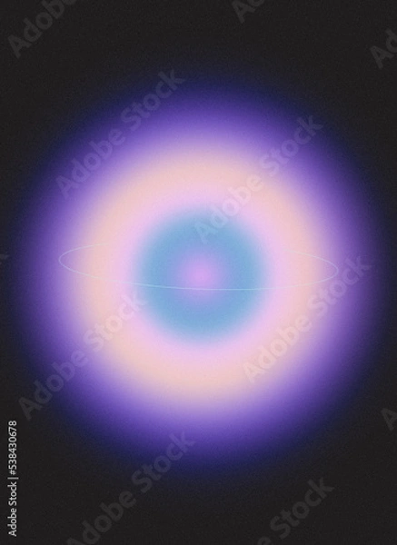 Obraz Digital abstract vintage color gradient circular background wallpaper, for template or print