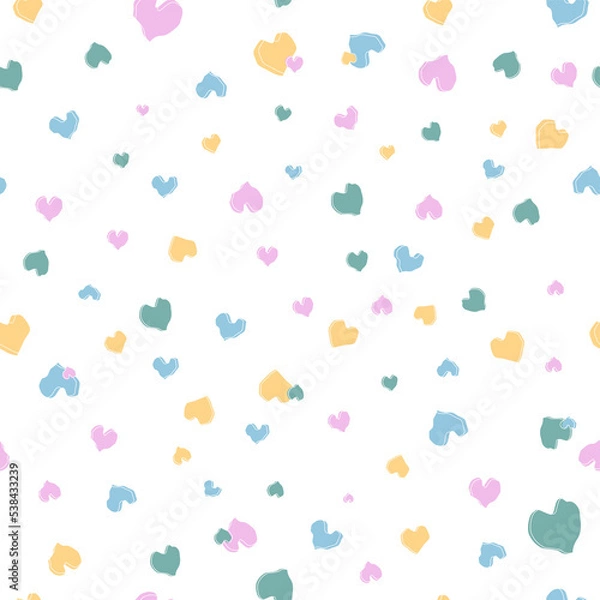 Fototapeta seamless pattern with hearts