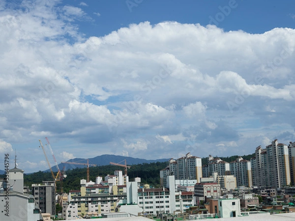 Obraz 하늘, 쾌청한, 푸른, 상쾌한, 청명함, SKY, 구름, blue, 네이처, 날씨, 여름, 공기, 흐린, 천국, 높다, 명랑한