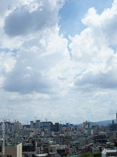 Obraz 하늘, 쾌청한, 푸른, 상쾌한, 청명함, SKY, 구름, blue, 네이처, 날씨, 여름, 공기, 흐린, 천국, 높다, 명랑한