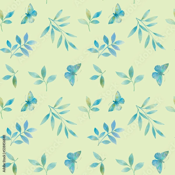 Fototapeta seamless floral pattern