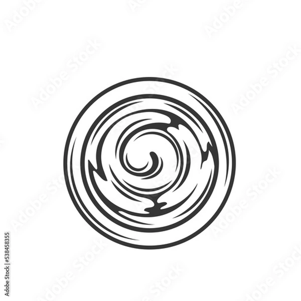 Fototapeta Sauce bowl top view outline icon vector illustration. Hand drawing BBQ, tomato ketchup, mustard or yoghurt cream, mayonnaise for dipping food, side view of condiment and seasoning sauce in glass cup