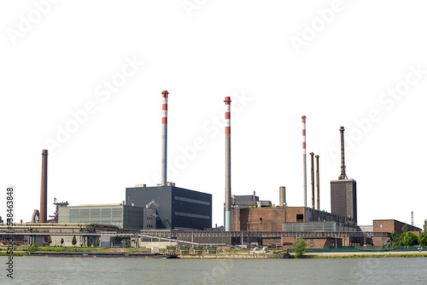 Fototapeta Factory isolated on transparent background.