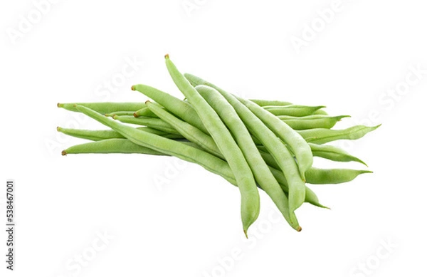 Fototapeta green bean  isolated on transparent png