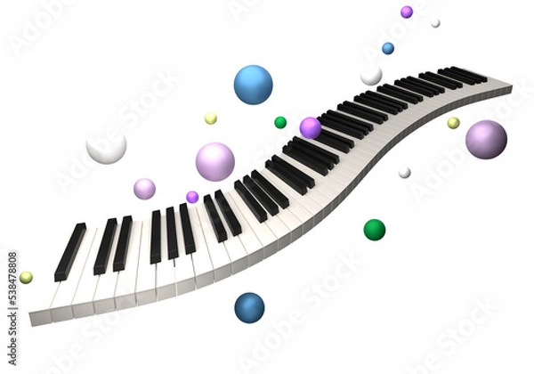 Obraz ピアノとリズム