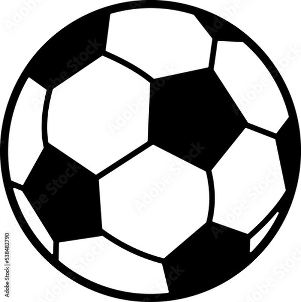 Fototapeta soccer ball icon vector symbol template on white background..eps