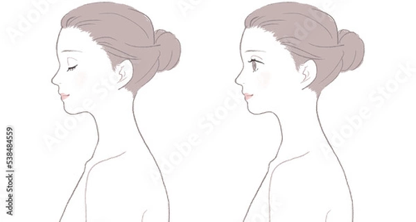 Obraz スキンケアをする女性