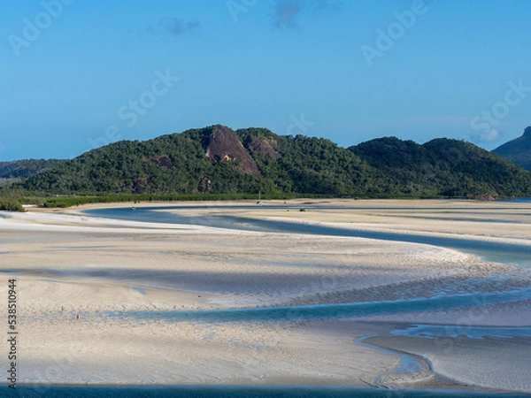Obraz Whitehaven beach from Hill Inlet Lookout