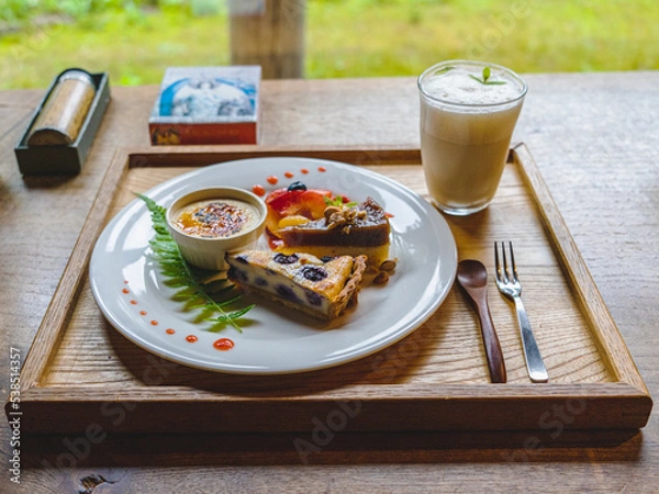 Fototapeta お菓子とドリンク