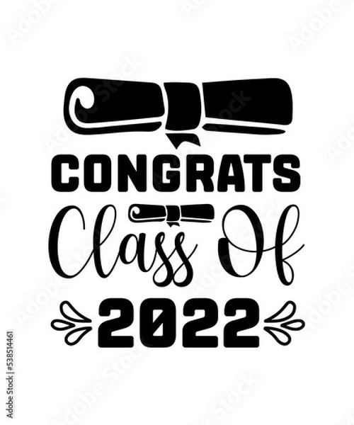 Fototapeta congrats class of 2022 svg
 