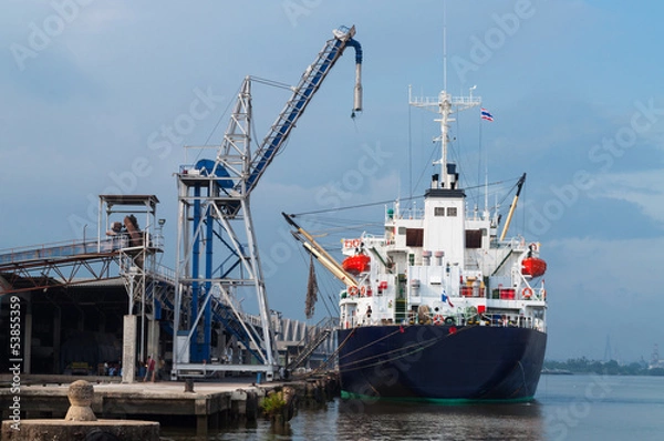 Fototapeta Transport dock.