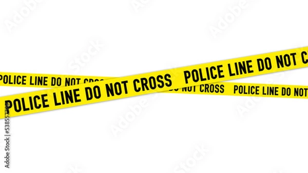 Obraz Police line do not cross 3D Design Element