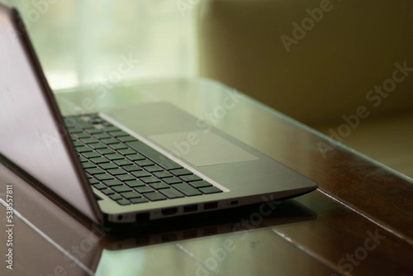 Obraz laptop on the table