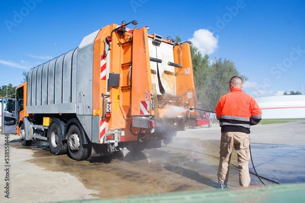 Obraz garbage truck
