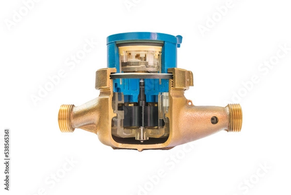 Fototapeta inside part of Turbine Flow Meter for waterworks