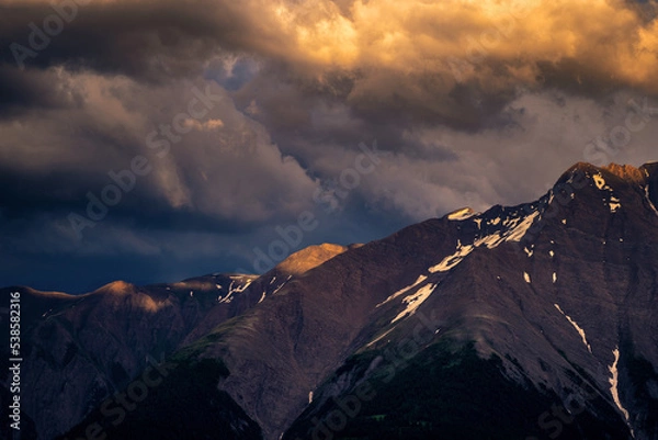 Fototapeta Niebo w górach