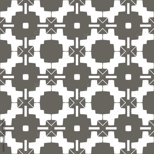 Fototapeta Geometric pattern. Seamless vector background. Ethnic graphic design.