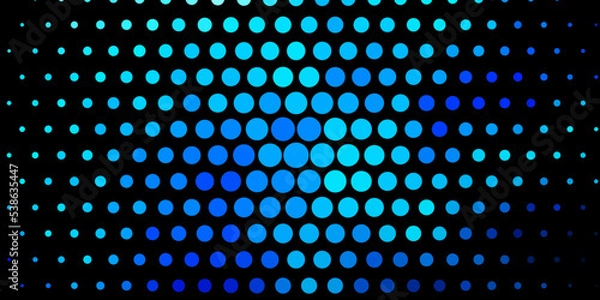Fototapeta Dark BLUE vector layout with circles.