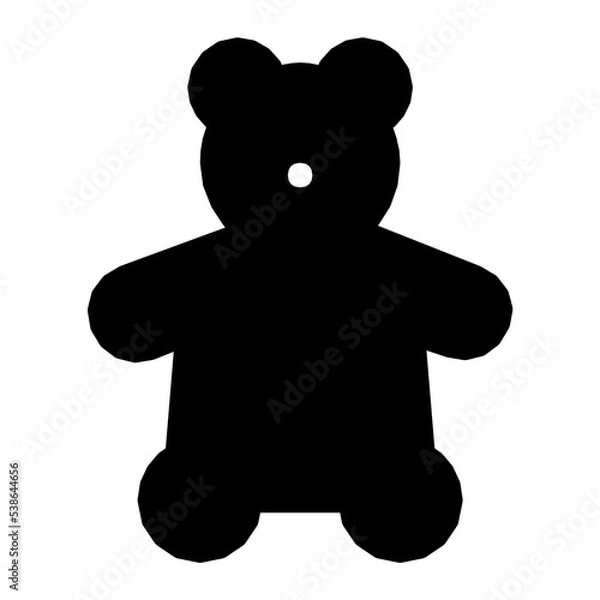 Fototapeta Teddy Bear Vector Icon 