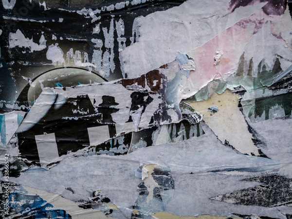 Obraz affiche déchirées