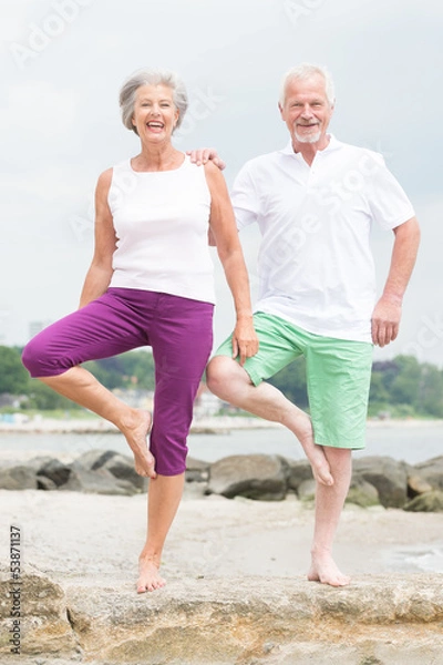 Obraz Active senior couple