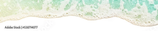 Fototapeta Soft sea wave isolated on transparent background. PNG file for your design