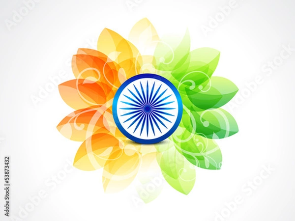 Obraz abstract flower independance day background