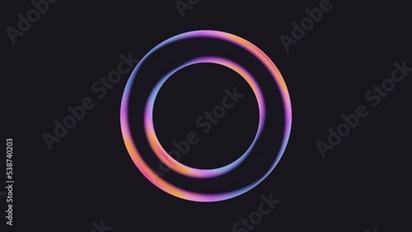 Fototapeta Abstract 3d render of light emitter glass with iridescent holographic neon vibrant gradient texture. Design element for banner, background, wallpaper, header, poster or cover.