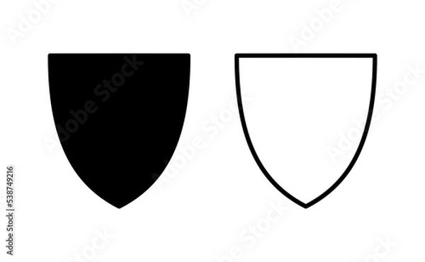 Fototapeta Shield icon vector for web and mobile app. Protection icon. Security sign and symbol
