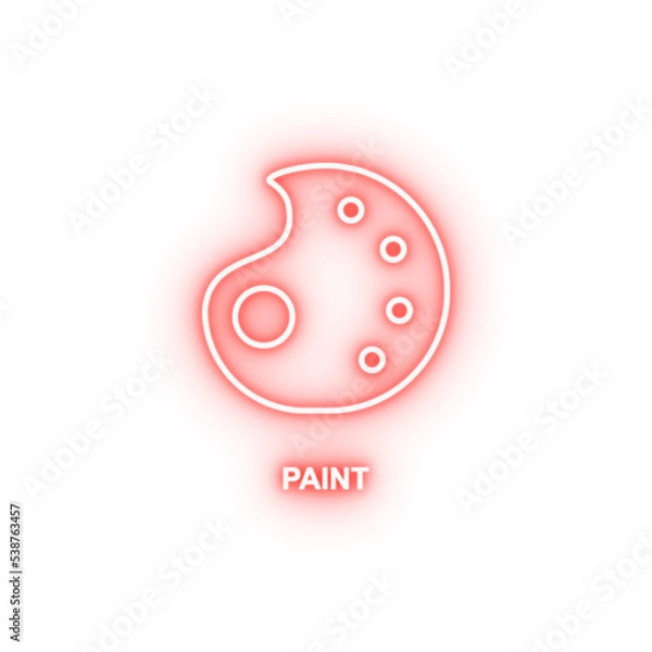 Fototapeta paint neon icon