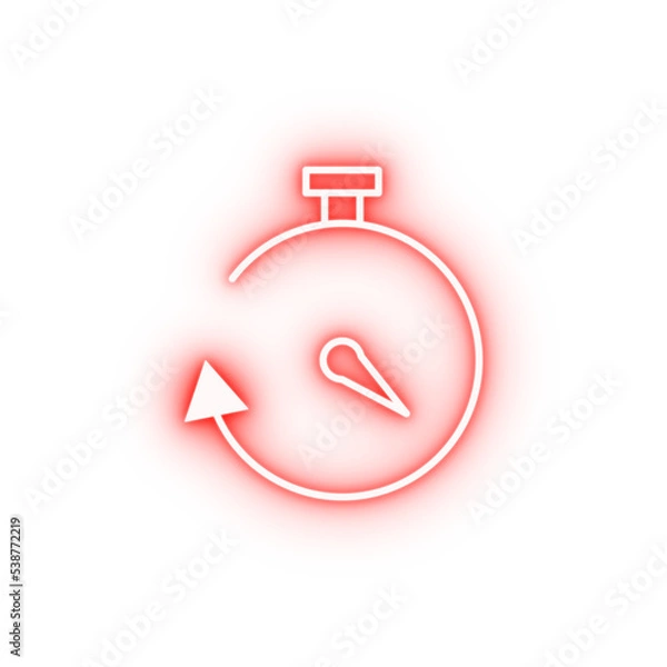 Obraz delivery time neon icon