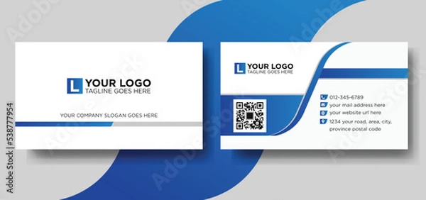 Obraz professional business card template