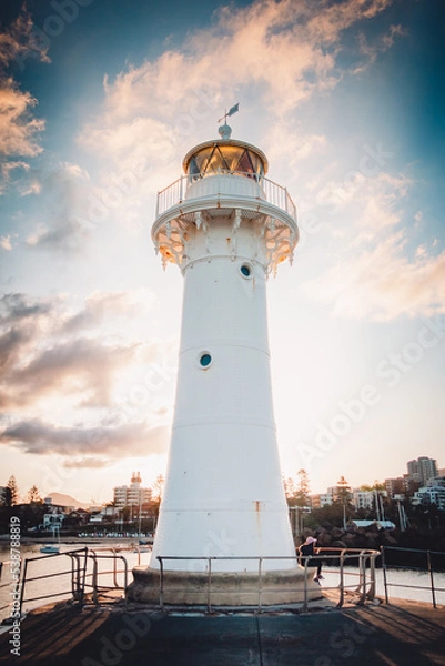 Obraz lighthouse at dusk